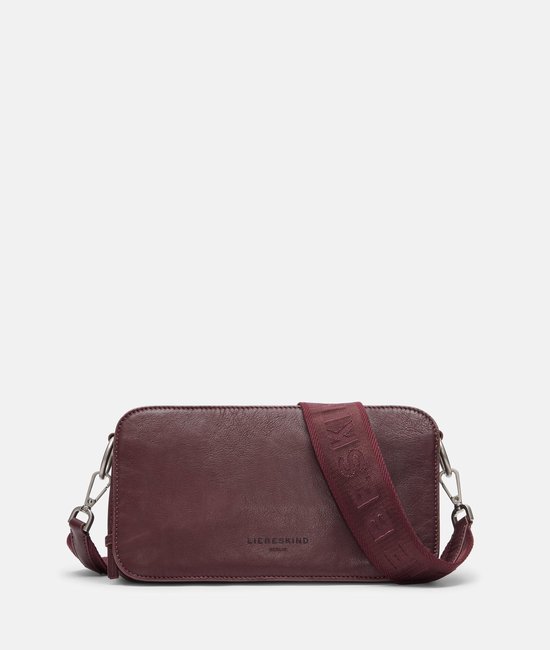 LIEBESKIND BERLIN Cuir sac à épaule bandoulière Clarice Crossbody Bag Pomegranate bordeaux