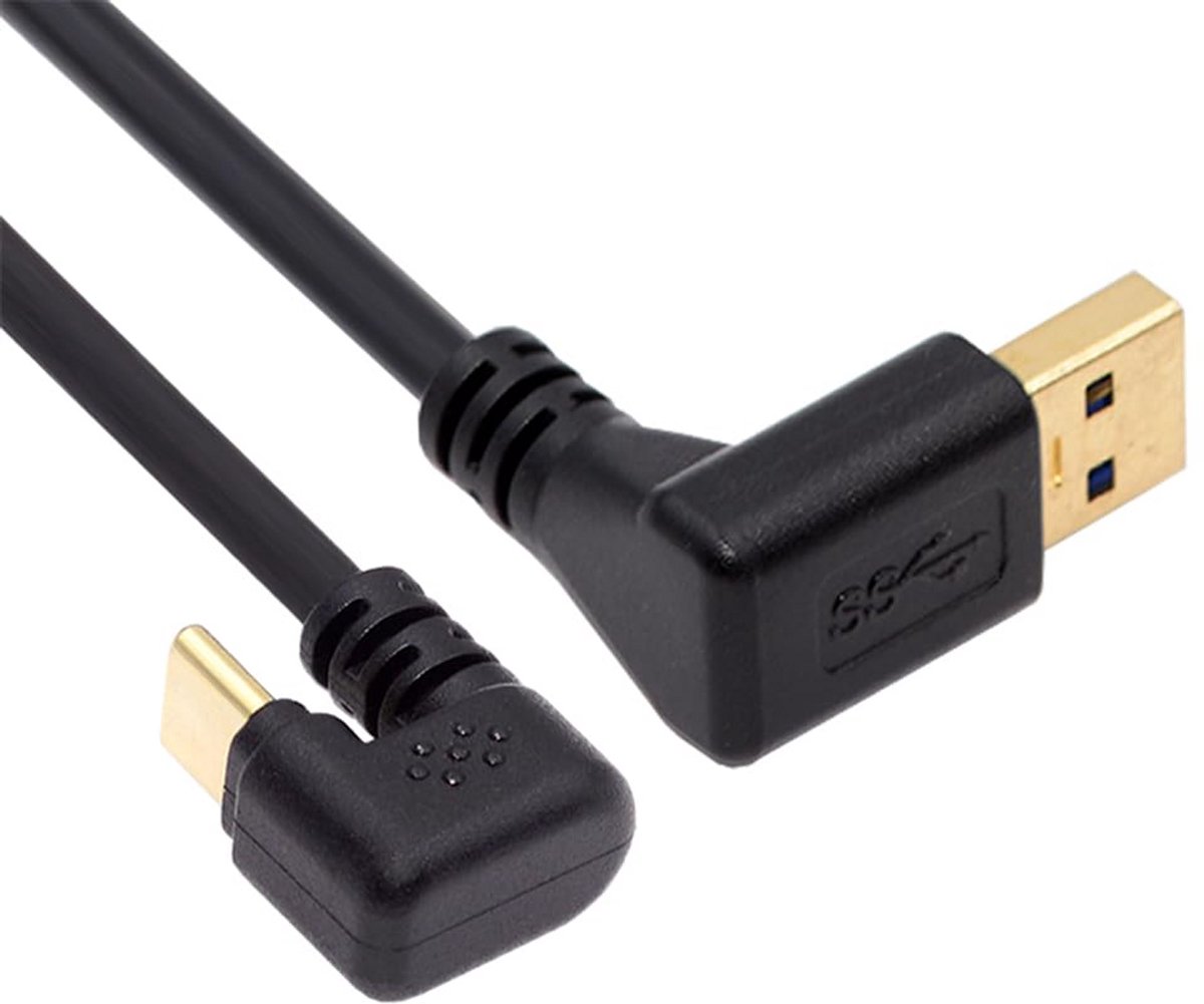 USB-C Hoekadapter Kabel 30cm - USB 3.0 Type A naar Type C 5 Gbit/s