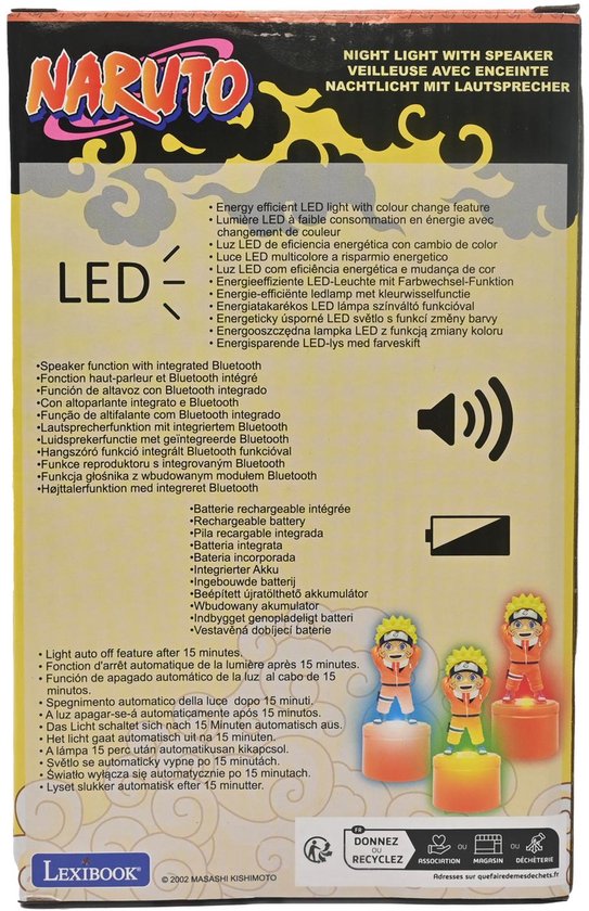 Naruto nachtlampje Bluetooth luidspreker — afbeelding 3