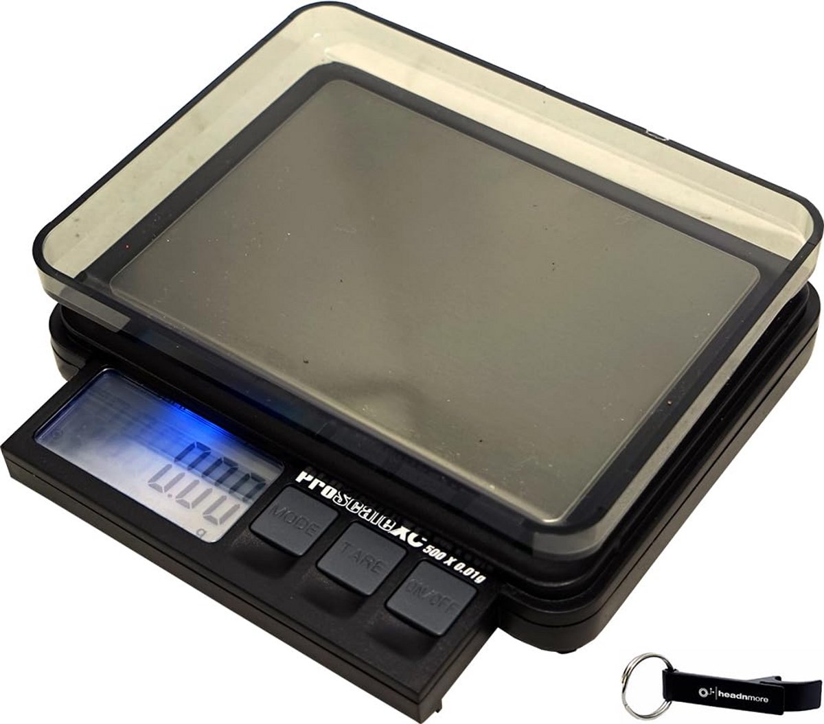 Digitale Zakweegschaal 500g x 0,01g Precisie + Sleutelhanger Flesopener Set