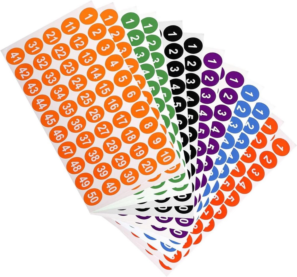 Zelfklevende Cijferstickers 1-100 voor Sorteren en Organiseren
