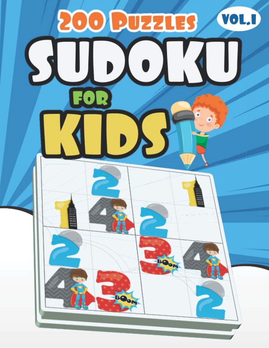 4x4 en 6x6 Sudoku Puzzelboek voor Kinderen Vanaf 4 Jaar | Heel Makkelijk Sudoku Voor Beginners