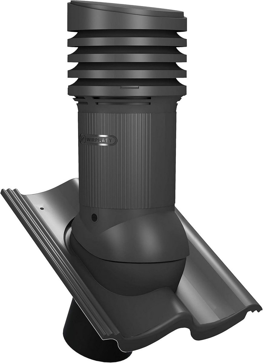 Dakdoorvoer EVO DN150 voor verschillende type dakpannen - Antraciet