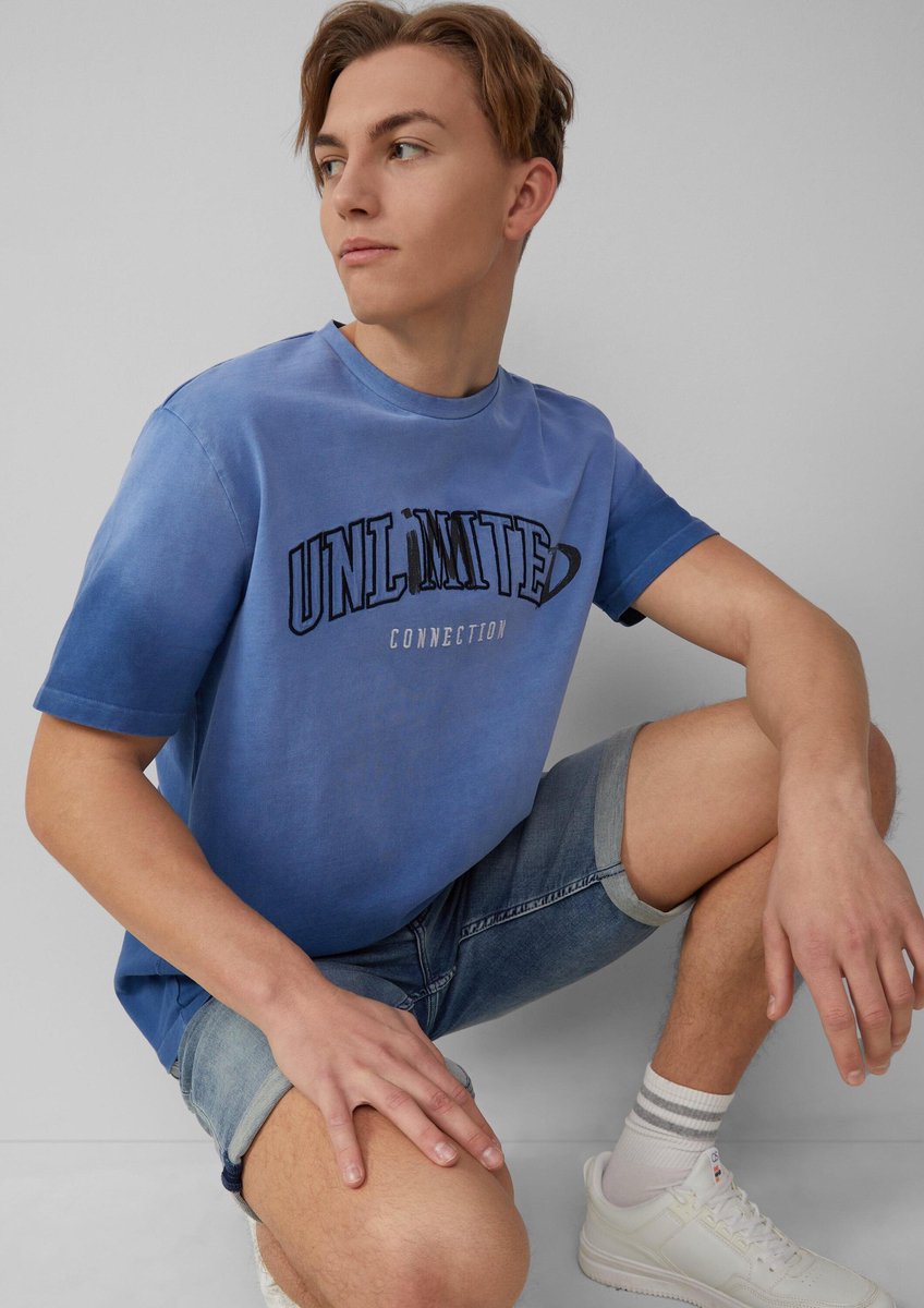 T-shirt met kleurverloop en artwork