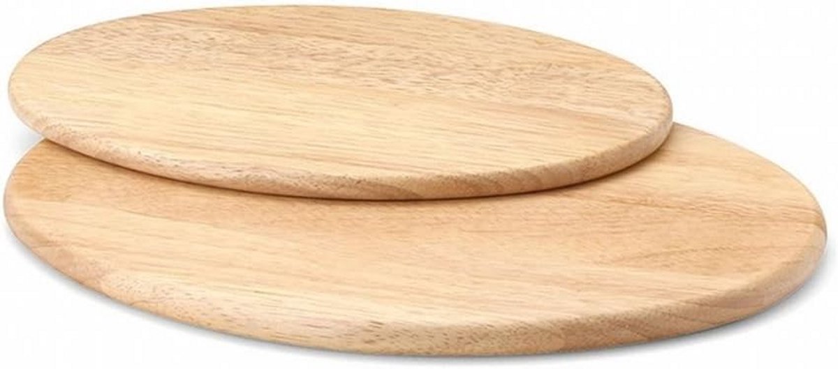 Ovale Houten Snijplank Rubberhout Keukenplank 30x20 cm