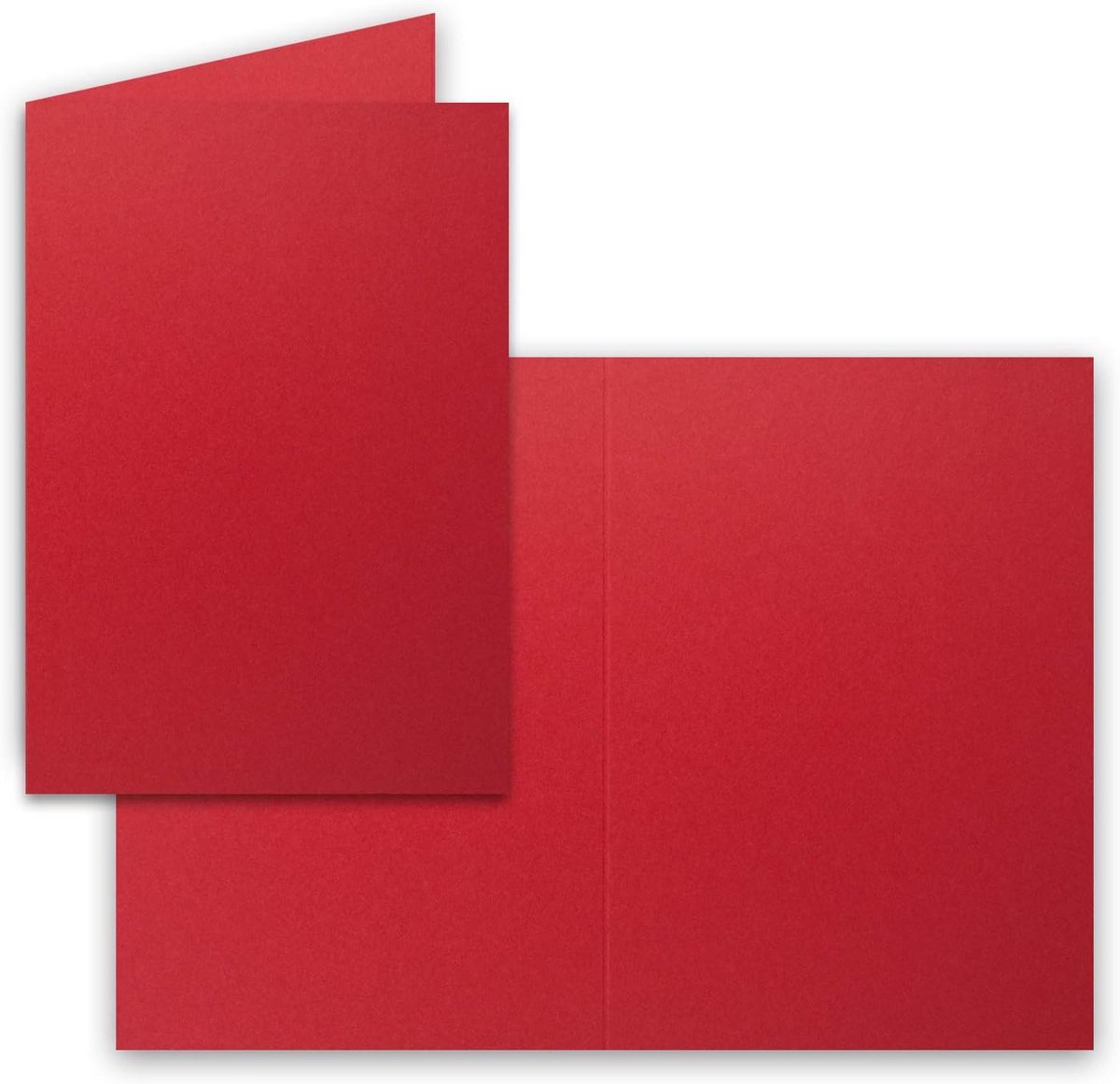 200 Dubbele Kaarten B6 - Roze Rood - Leeg - 12 x 17 cm - Geschikt voor Printers