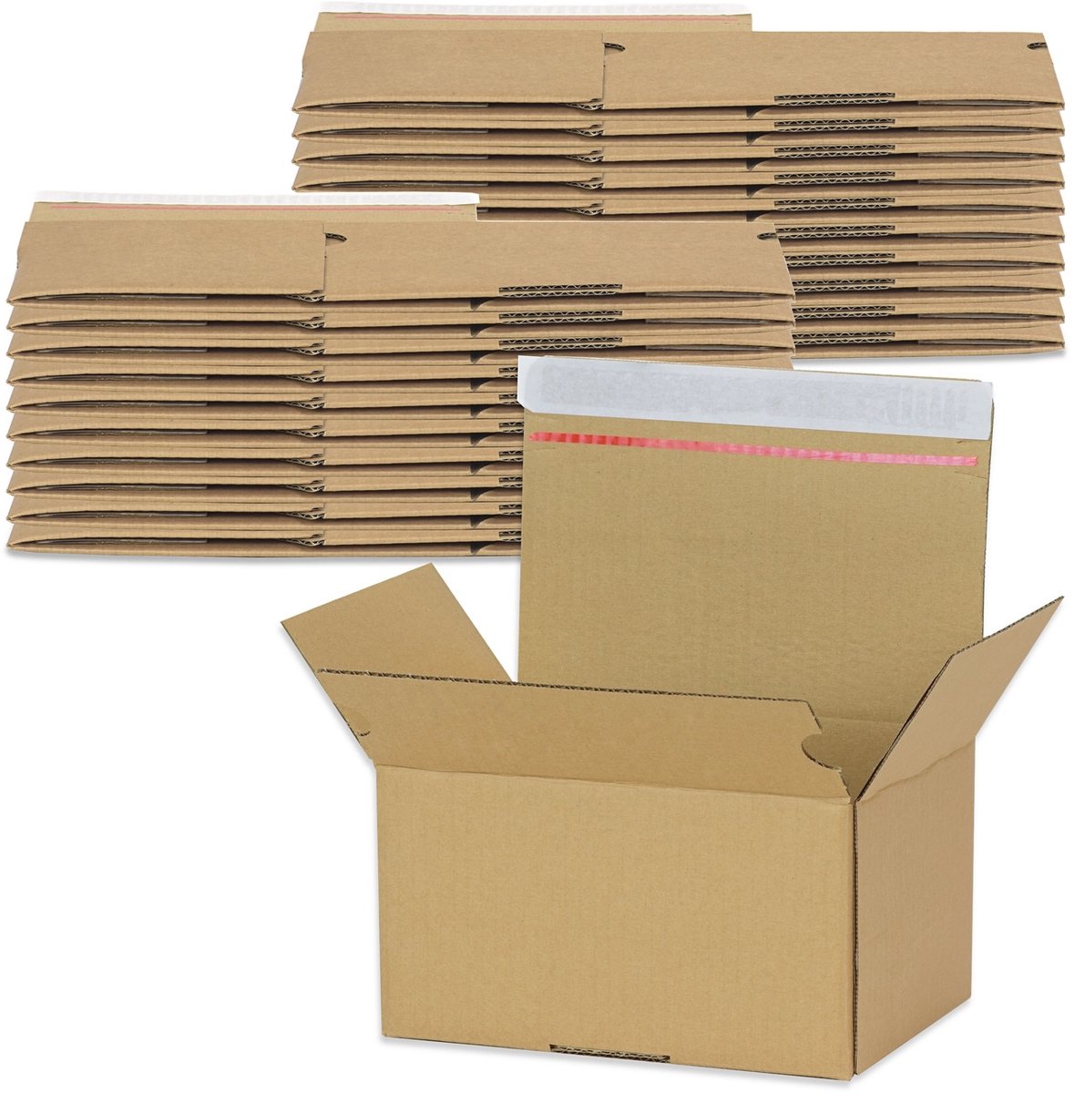 Oputec 20 x verzenddoos vouwdoos pakket automaat AK-35 213 x 153 x 109 mm