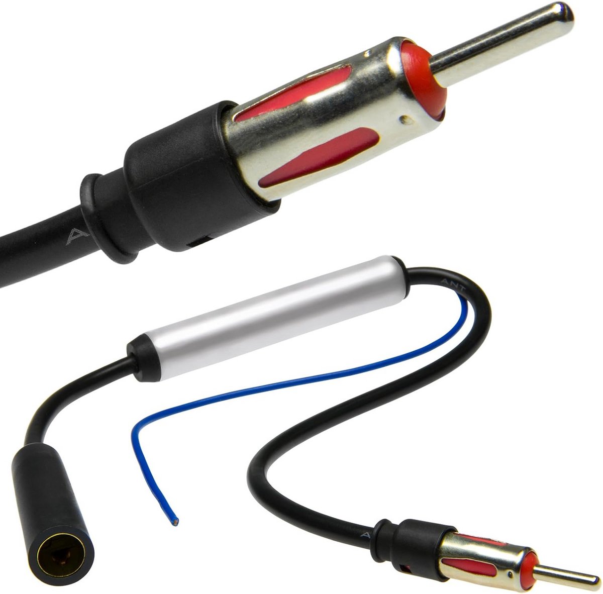 Signaalversterker Antenne Adapter 12V voor AM/FM Autoradio Ontvangst