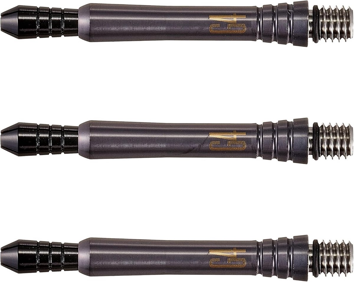 Sterke Zwarte Titanium Dartpijlen Assen met Optimale Grip