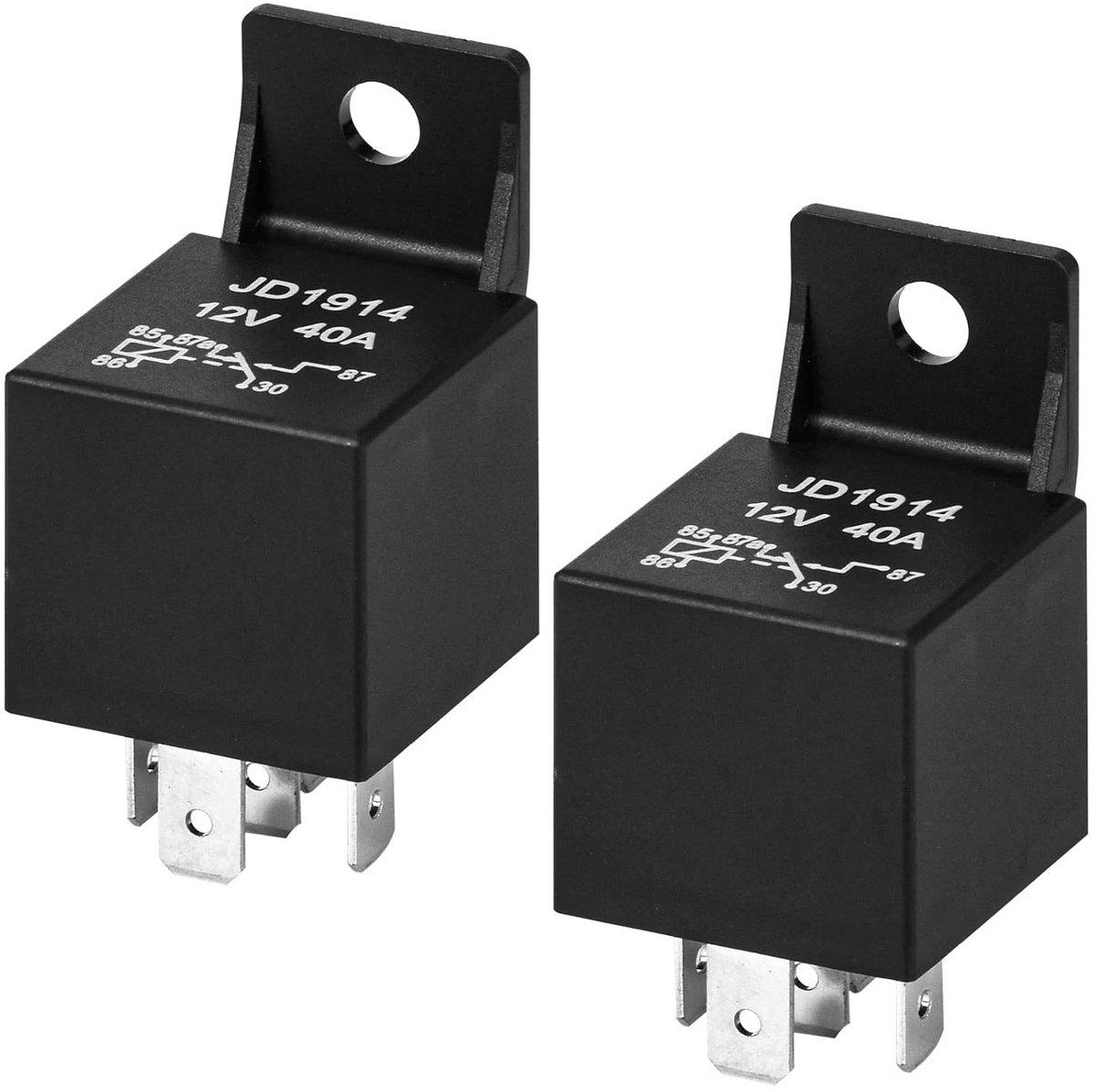 Set van 2 Universele 12V 40A Waterdichte Relais voor Auto en Motor