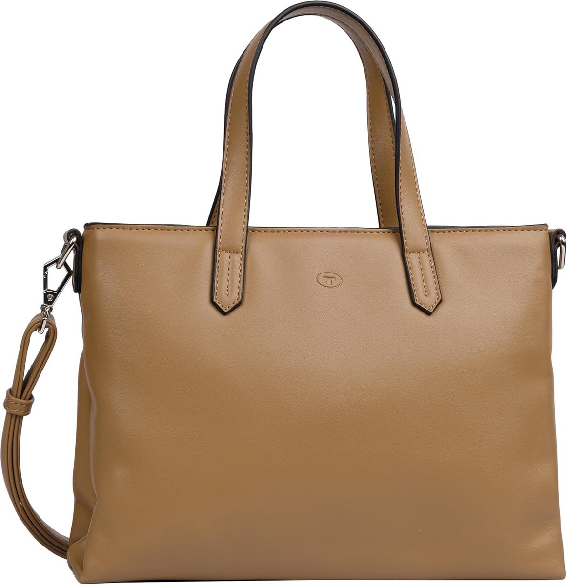 Dames Shopper Tas Imitatieleer Schoudertas Met Ritssluiting