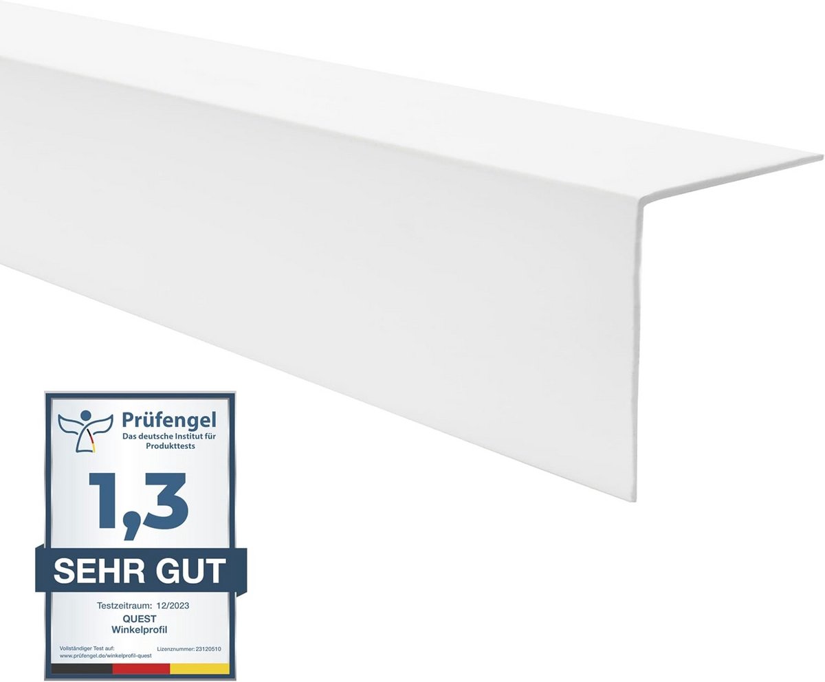 Zelfklevend PVC Hoekprofiel Wit 50x50mm (200cm) - Rand- en Hoekbescherming voor Binnen en Buiten