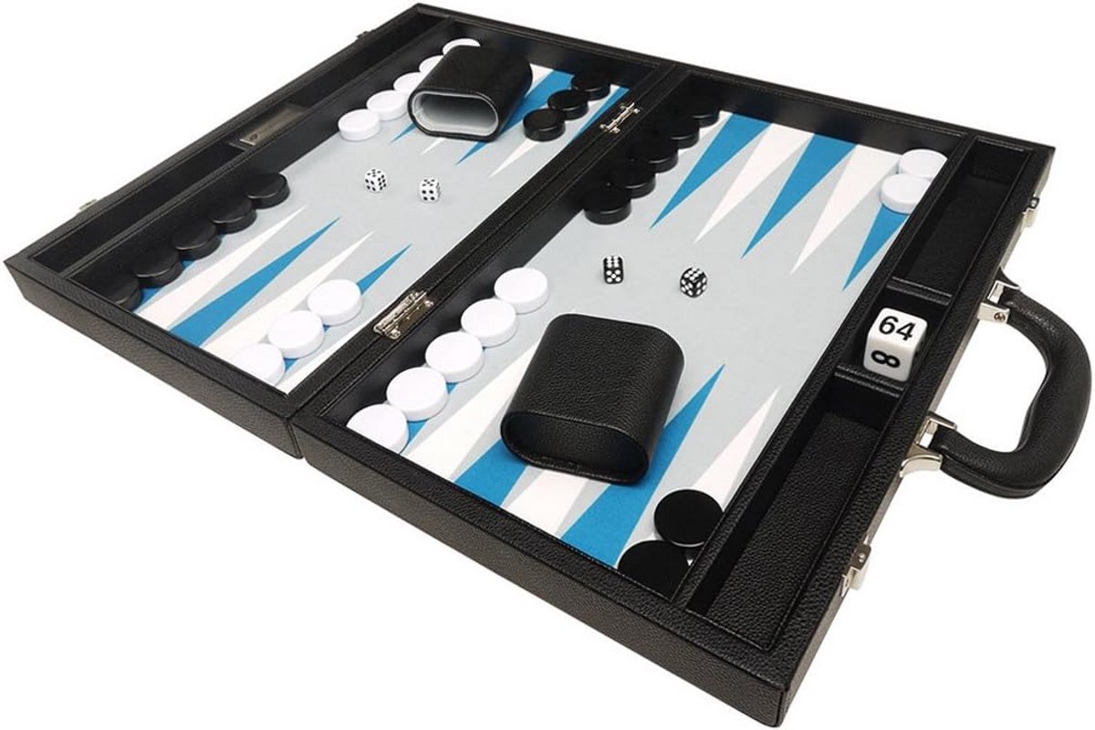Luxe Backgammon Set 16 Inch - Inclusief Dobbelstenen en Pions