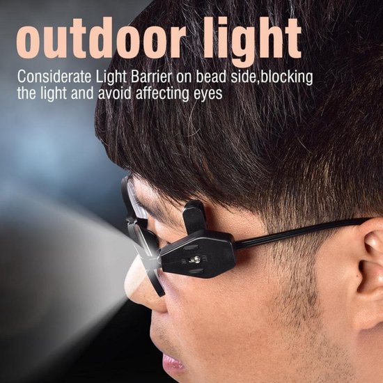 Oplaadbare LED Clip-On Brilverlichting voor Lezen in het Donker van Merkloos — afbeelding 2