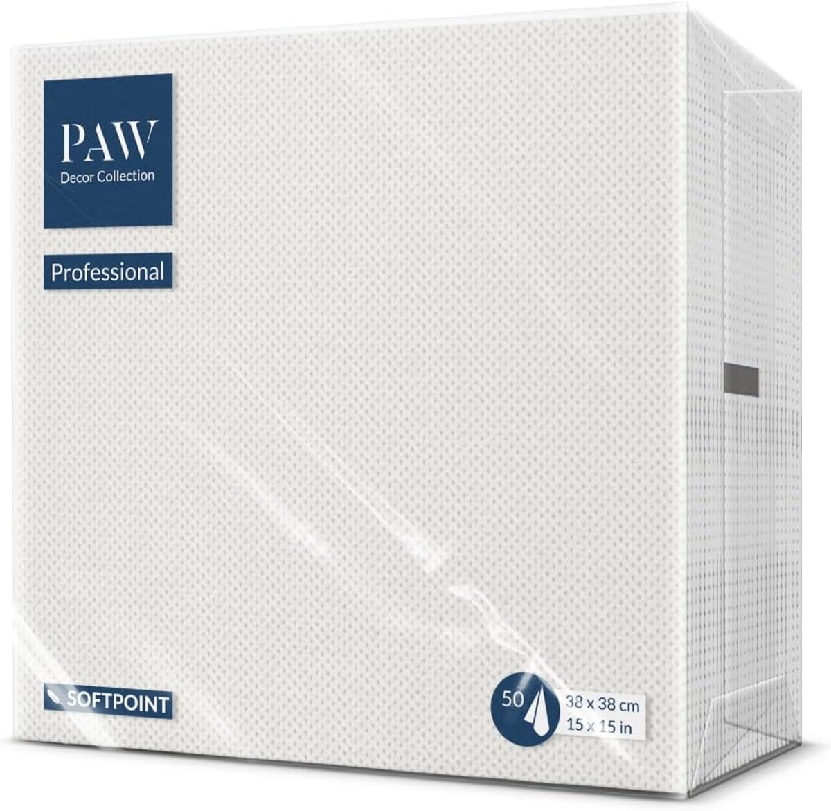 Zachte Punt Servetten 38x38 cm - 50 Stuks voor Horeca en Thuisgebruik