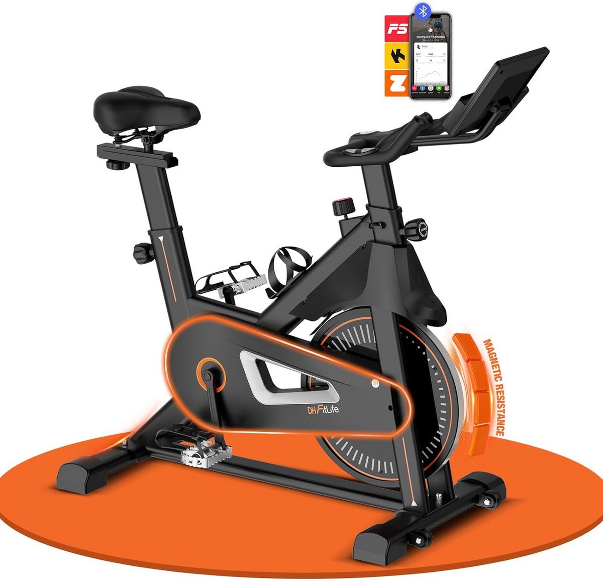 Stabiele Hometrainer met Stille Magneetrem en Verstelbaar Zadel
