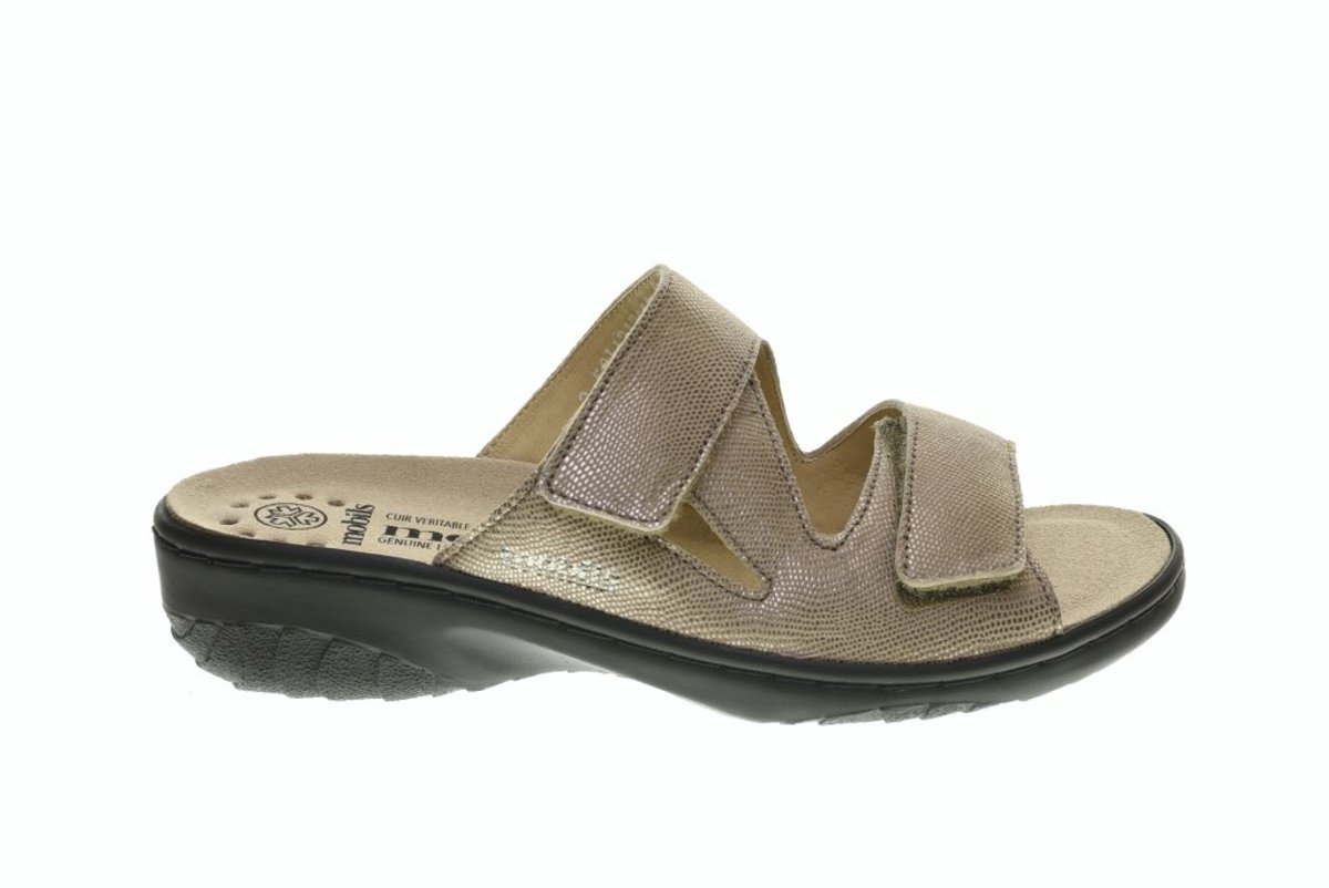 Mobils Geva Light Taupe Instapper Slipper maat 41