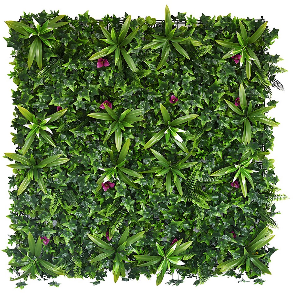 Vente-unique Plantenwand IKAZ - Set van 1 m² - Groen L 50 cm x H 50 cm x D 5 cm