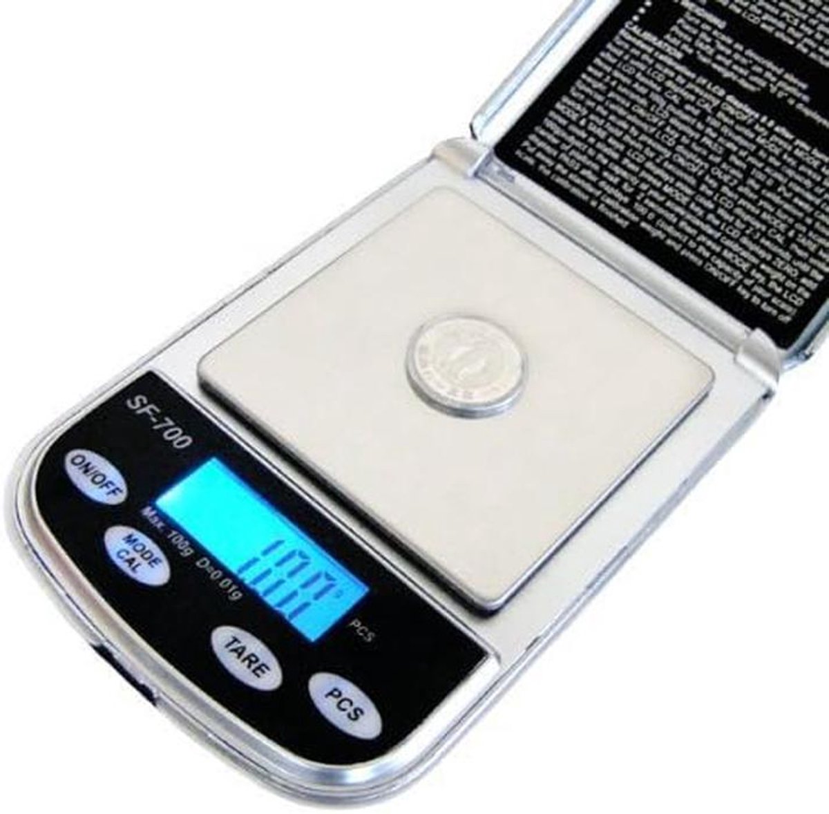 Digitale Pocket Weegschaal Precisie 0.01g - 100g met PCS Functie, Draagbaar