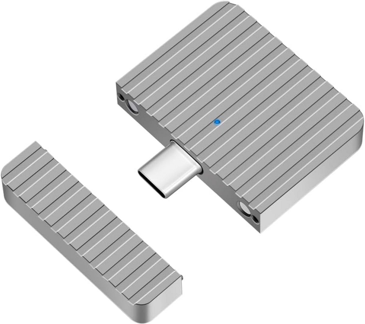 Kleine USB-C naar NVMe SSD Behuizing USB 3.2 Glasvezel