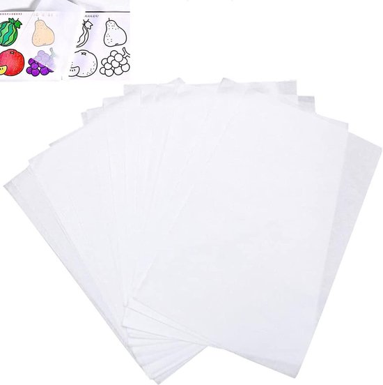 50 Vellen A4 Calqueerpapier – Transparant Grafietpapier voor Tekenen en Overnemen
