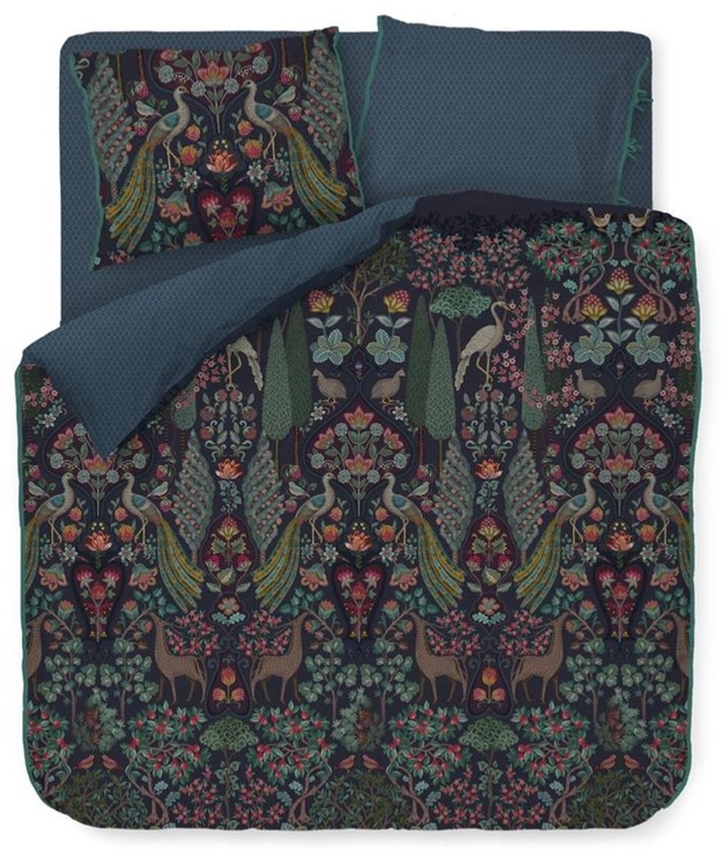 Pip Studio Dekbedovertrek pip studio pavoni - 260x200/220 cm Blauw