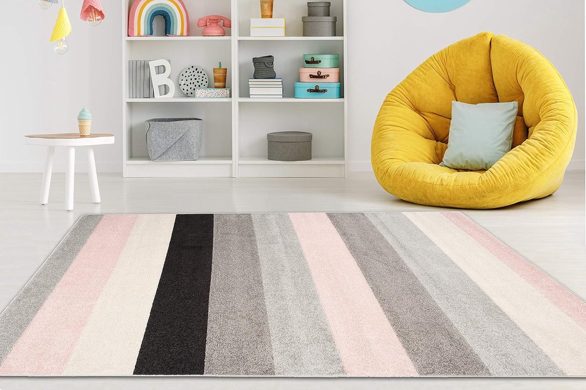 Kinder tapijt 80x150 cm laagpolig speelkleed kinderkamer OEKO-TEX® polypropyleen vloerverw