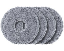 Roborock Saros 10R/20/Z70 en Qrevo Curv 2 Pro/CurvX/EdgeT Dweilpads (4 Stuks, Plus.Parts® alternatief voor 8.02.0453)
