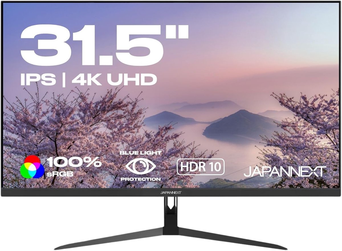 31.5 inch 4K UHD IPS Monitor (3840x2160) met HDR, 100% sRGB en G-Sync/FreeSync