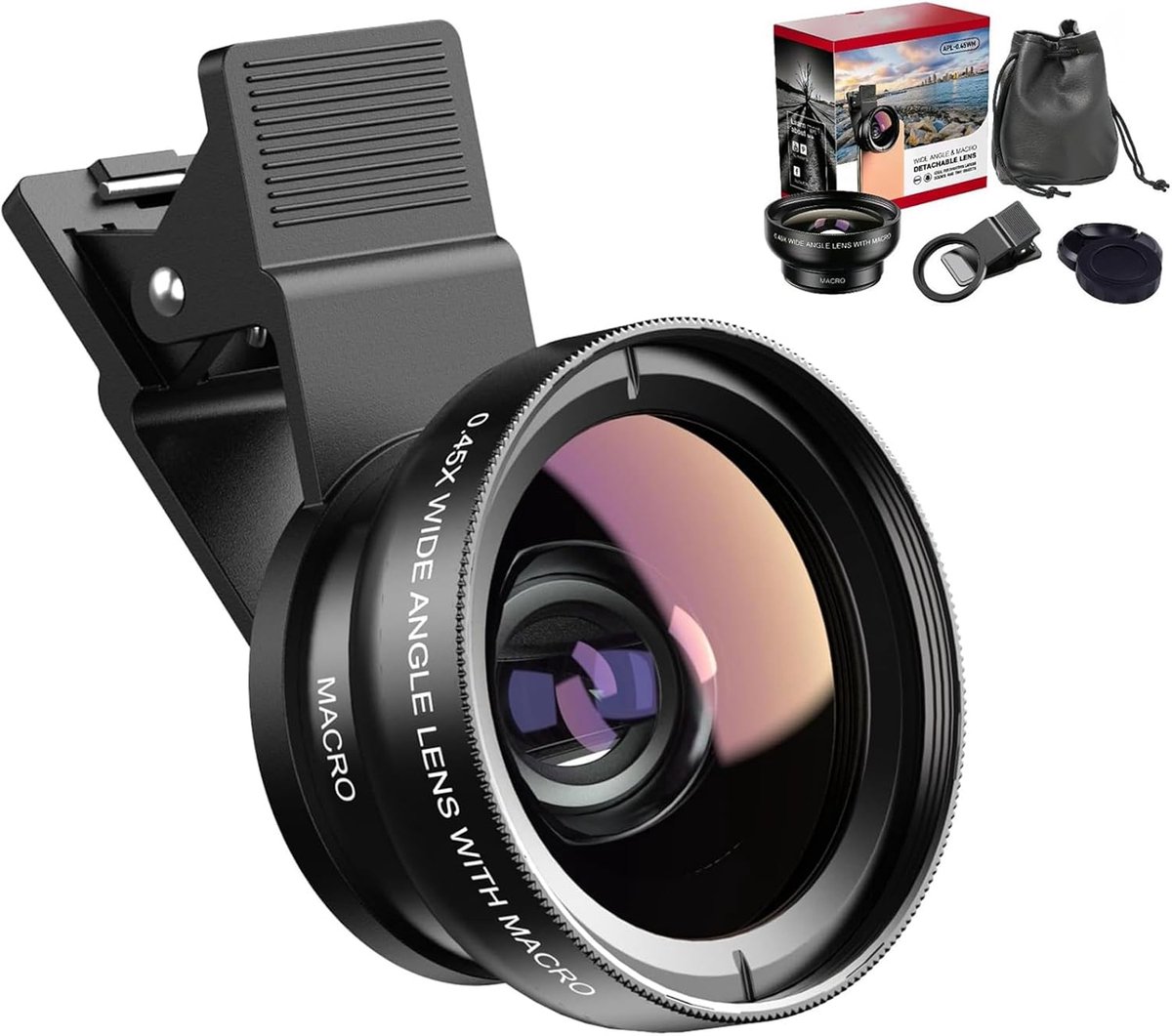 Smartphone Lens - Telefoon Camera - Betere Foto's - 2-in-1 Functie - 4 x 5 x 5 cm