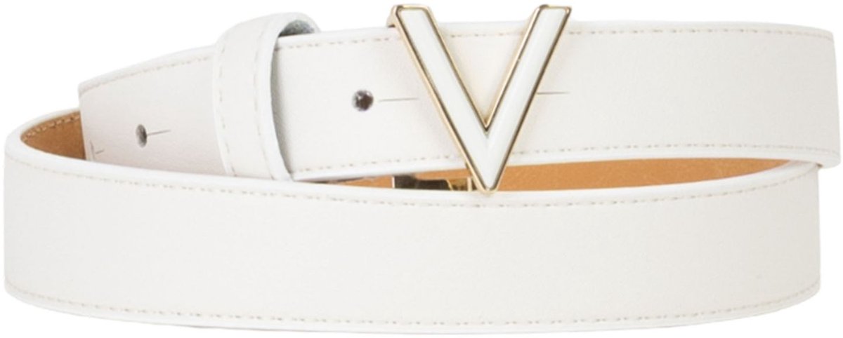 VALENTINO riem Glow Belt W75 Bianco / Oro wit