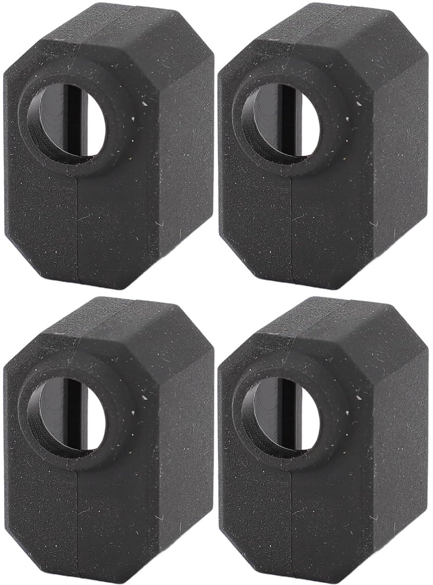 Hotend Siliconen Sokken - Verwarmingsblok Covers - 3D Printen Bescherming - Hittebestendig Materiaal - 4 Stuks - Zwart