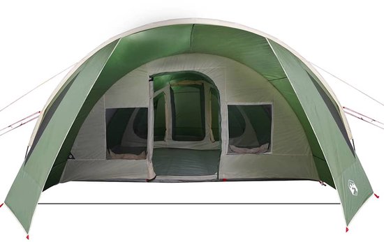 vidaXL - Tunnel - Tent - voor - 6 - Personen - Groen - en - Wit - 890 - x - 470 - x - 220 - cm van Vidaxl — afbeelding 3