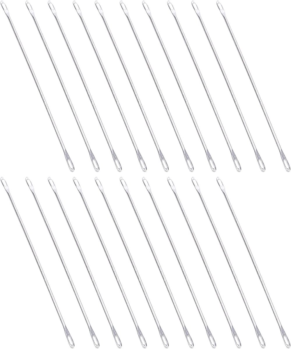 20x Lange Double Eye Transfernaalden voor Breimachines - 9cm Met Groot Oog