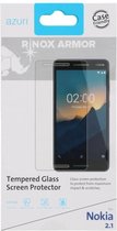 Azuri screenprotector Tempered Glass - Voor Nokia 2.1 - Transparant