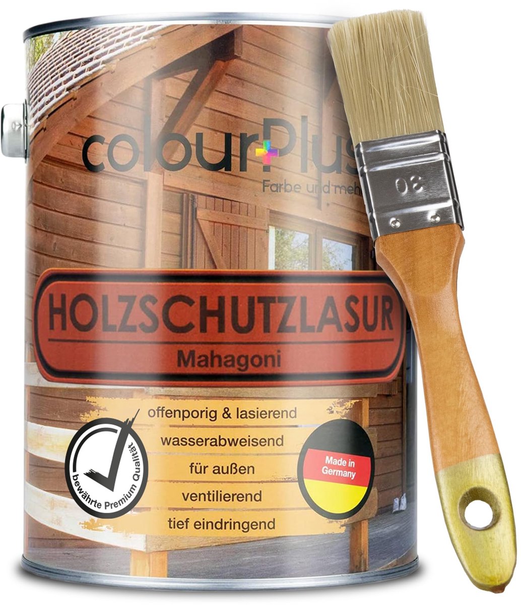 ColourPlus Houtbeits - Weerbestendige Houtolie - Met UV bescherming - Mahonie - 2,5 Liter