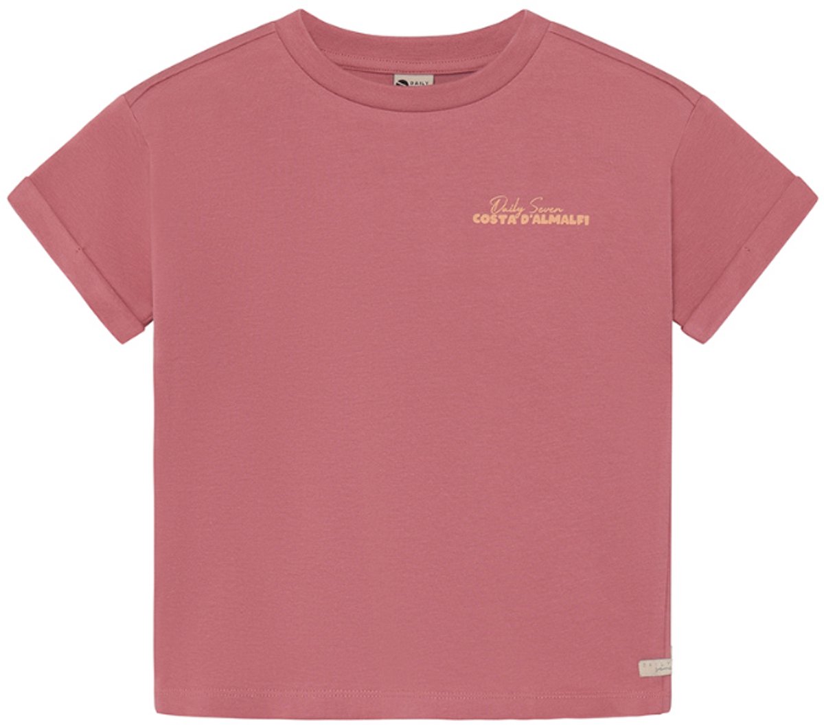 DAILY7 T-shirt Backprint Tops & T-shirts Meisjes - Shirt - Roze - Maat 98