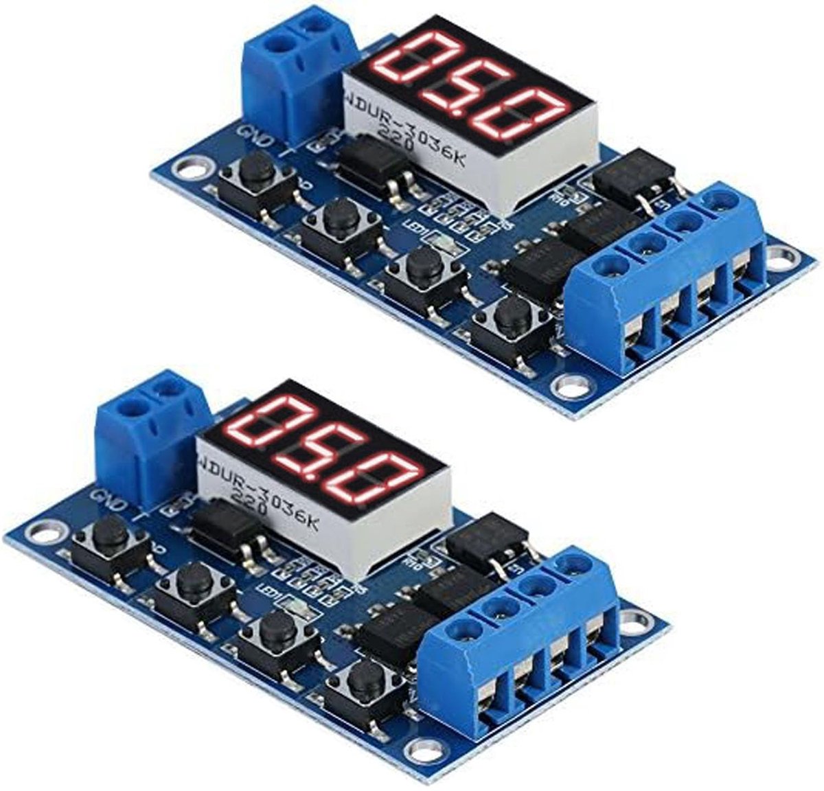 Timer Schakelmodule - Relais Module - Automatisering Projecten - Brede Spanning Input - 15.4 x 10.6 cm