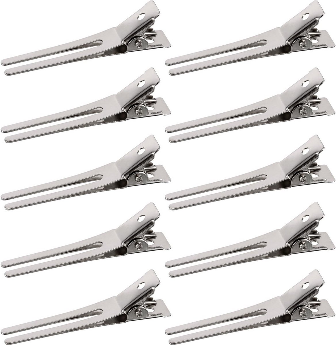 50 Verpakking 1,8 Inch Dubbele Prong Pin Curl Haarclips voor Haarverlengingen