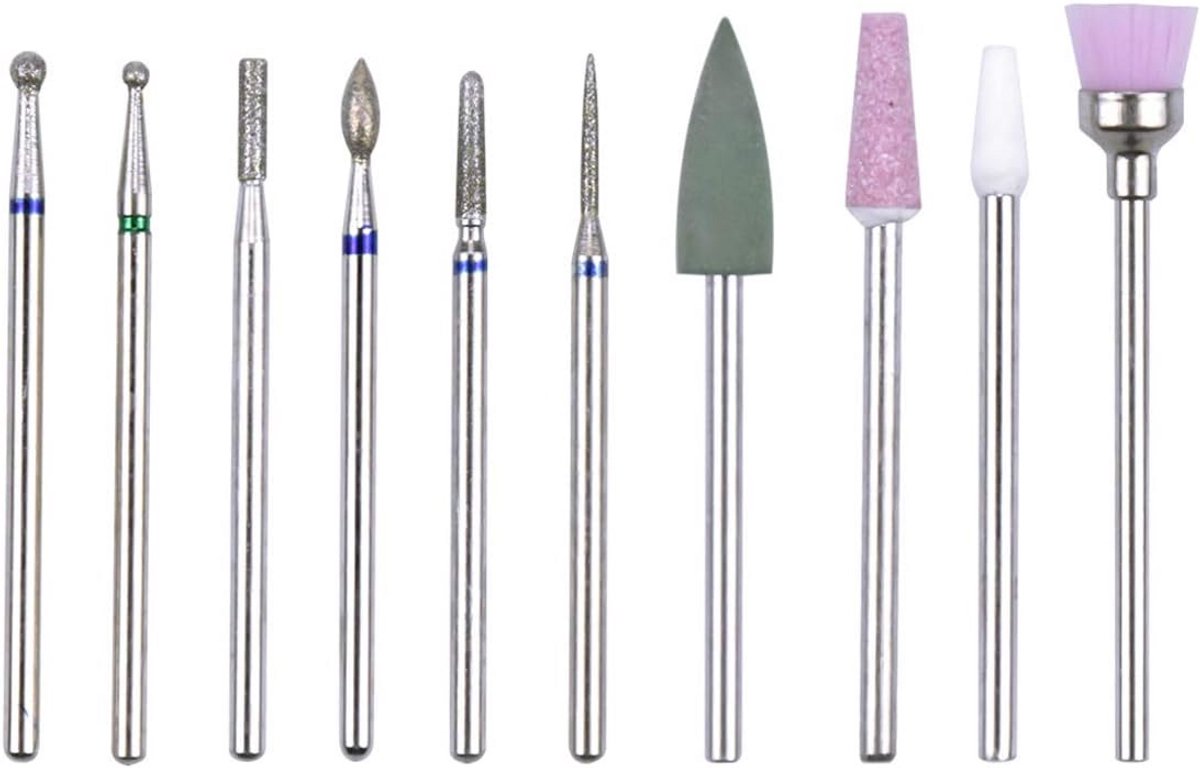 Nail Cutter Attachments - 10 Stuks Bits voor Manicure en Pedicure