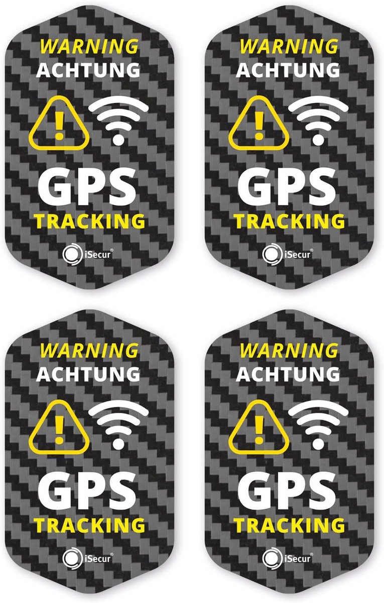 GPS Tracking Stickers Set - 4 Delig Waterbestendig en Ondersteunt Veiligheid