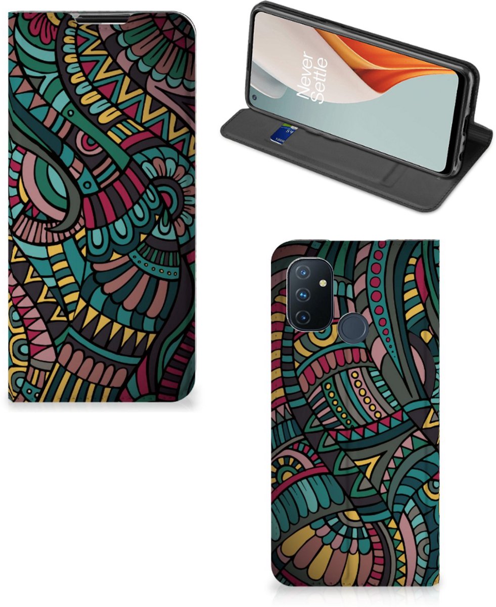 OnePlus Nord N100 Hoesje met Magneet Aztec