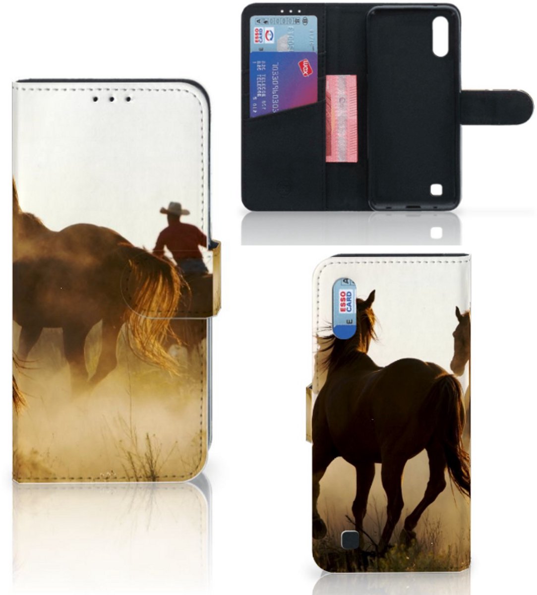 Book Case voor Samsung Galaxy M10 Telefoonhoesje met Pasjes Design Cowboy