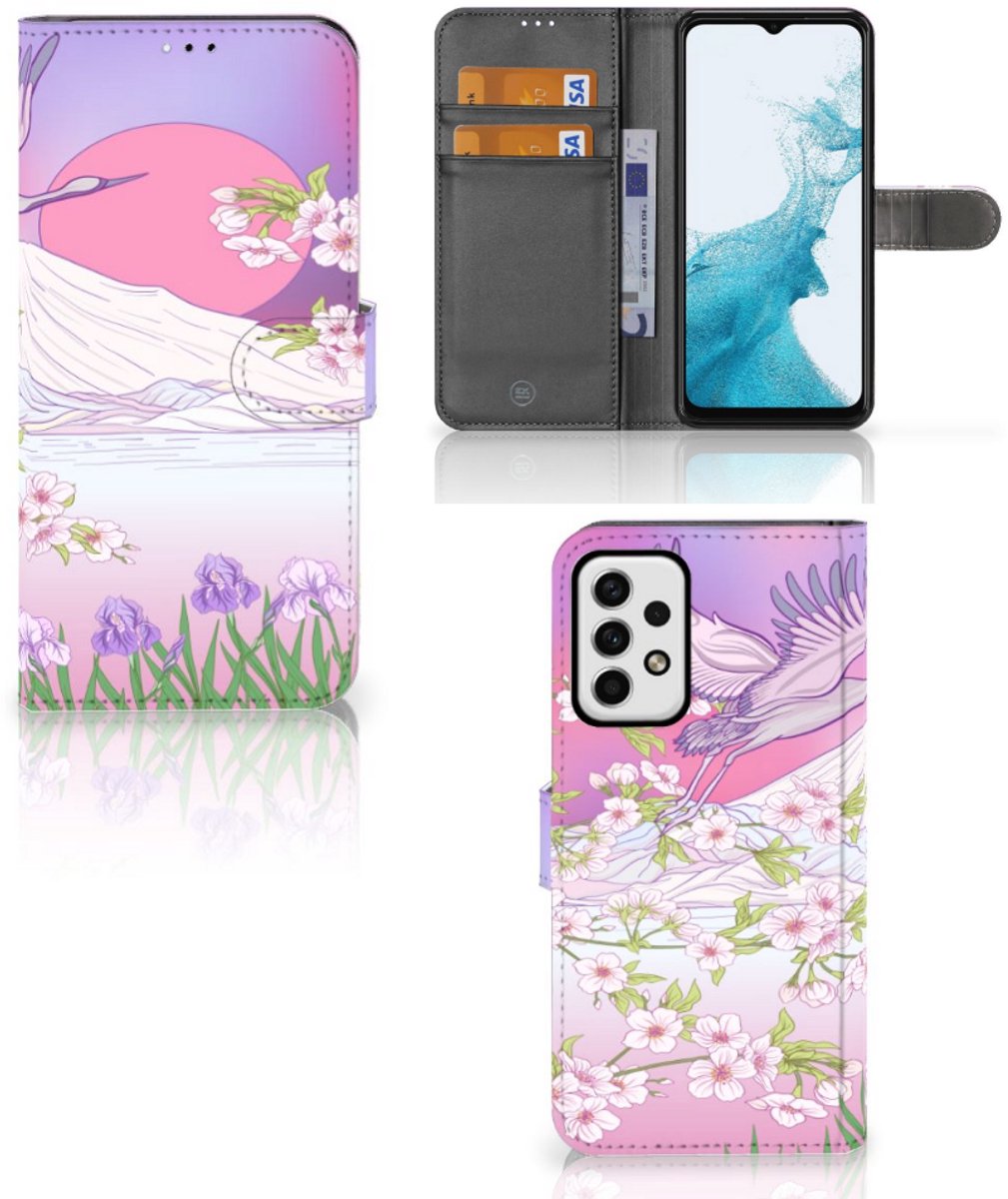 Samsung Galaxy A23 Telefoonhoesje met Pasjes Bird Flying