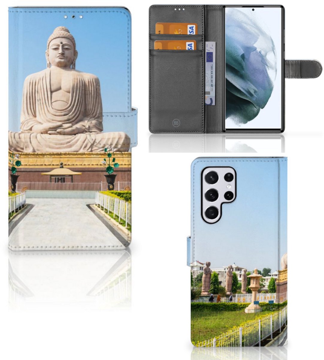 Samsung Galaxy S22 Ultra Flip Cover Boeddha