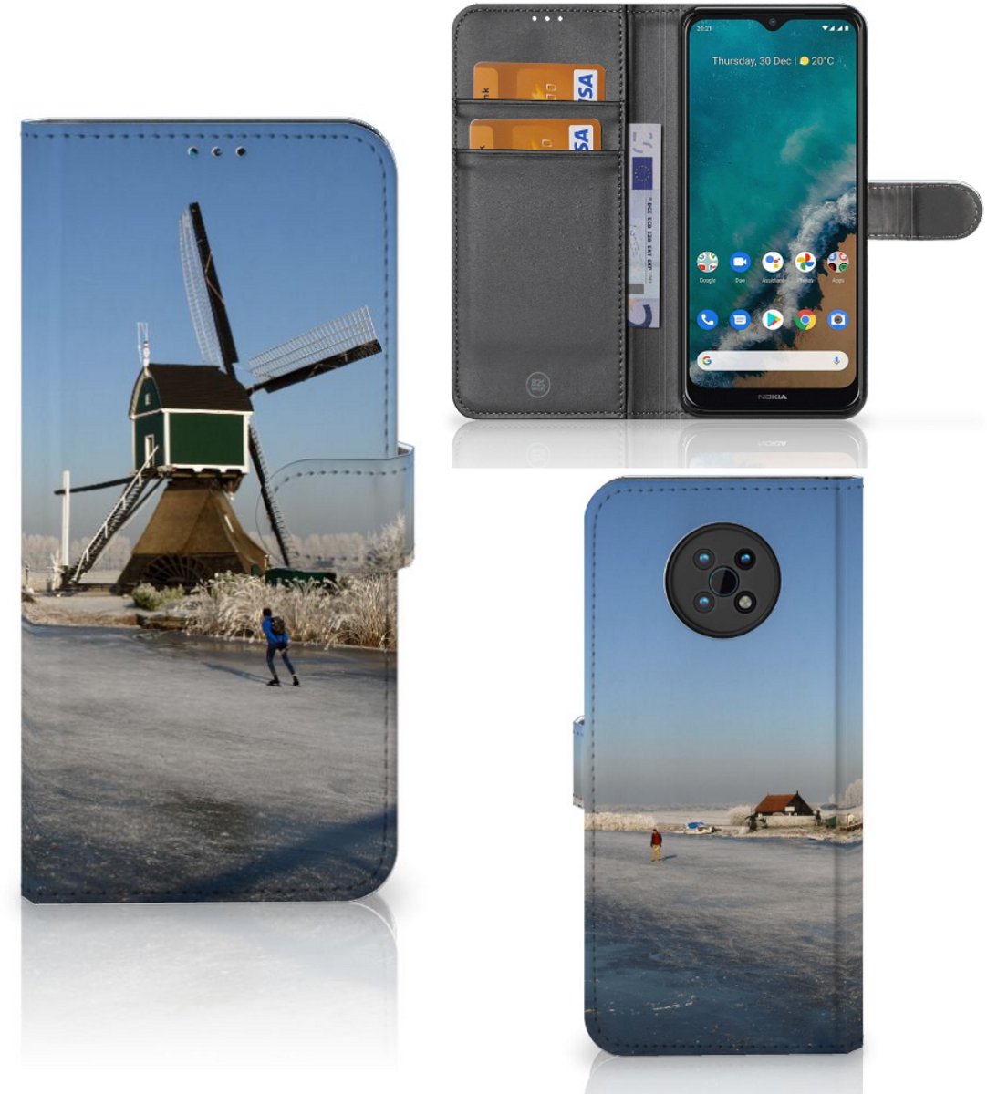 Nokia G50 Flip Cover Schaatsers