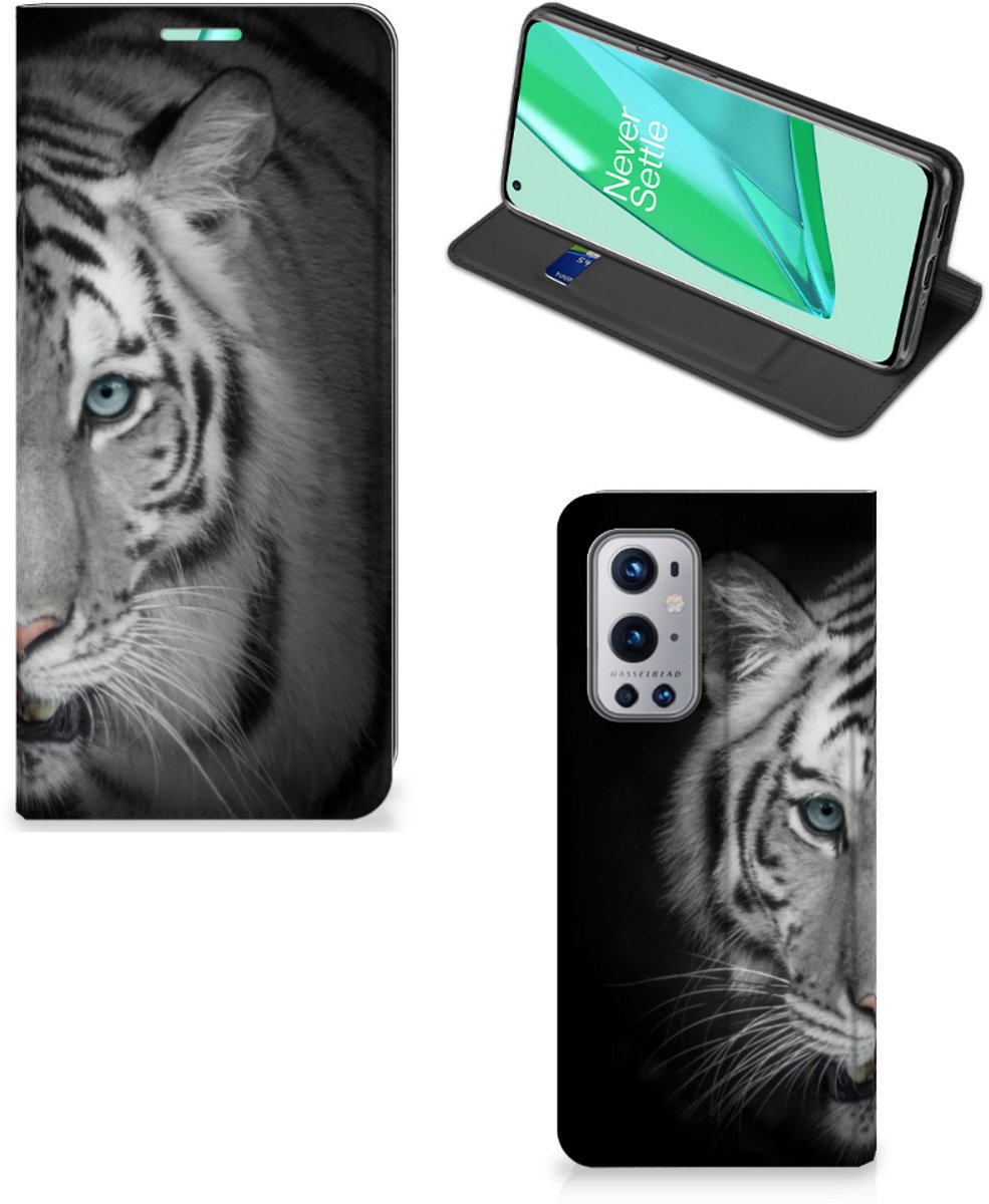 Standcase Hoesje voor OnePlus 9 Pro Hoesje maken Tijger