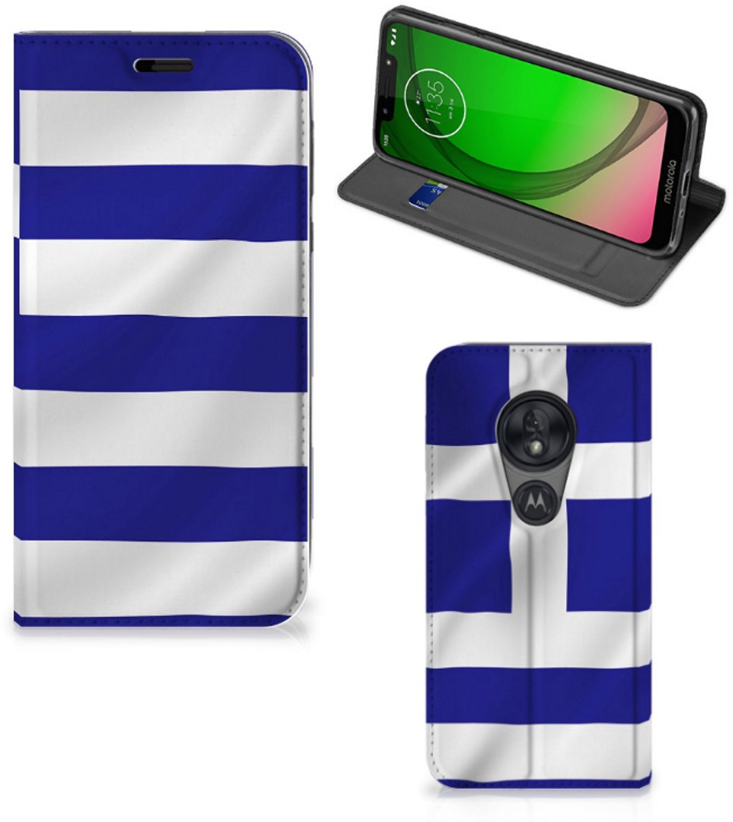 Motorola Moto G7 Play Standcase Griekenland