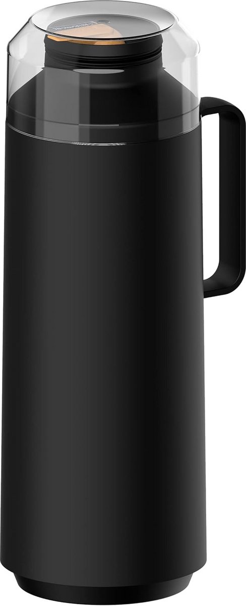 Thermoskan 1000 ml met beker - Zwart Polypropyleen