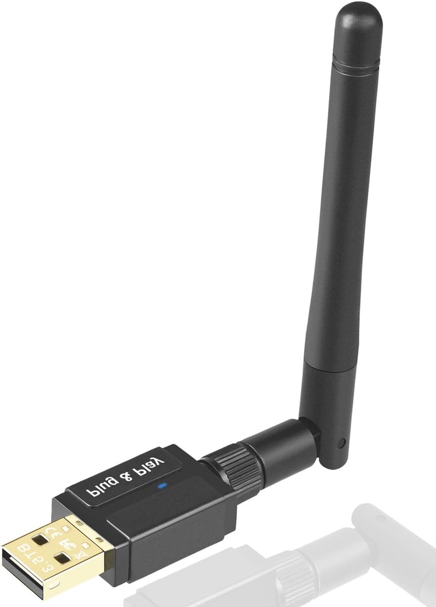 Bluetooth 5.3 Adapter voor PC - USB Dongle voor Lange Afstand Verbindingen tot 100M